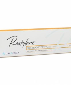 How does Restylane Skinboosters Vital Light with Lidocaine work? Healthy skin production should be a luxury for all no matter how old they are. Ensuring optimum hydration levels within the deep layers of the skin can be achieved with Restylane Vital Light. This revolutionary formula increases skin elasticity and the inner glow to make skin more rejuvenated and wrinkle free. What are the benefits of Restylane Vital Light with Lidocaine? Restylane Vital Light with Lidocaine allows pain free treatment, making the patient feel as comfortable as possible. What can Restylane Vital Light with Lidocaine offer? Treatment for thin sensitive skin that specifically lacks hydration and plumpness. Treating the upper face and neck area Hydrating lips ironing out wrinkles and dryness. How long will the effects of Restylane Skinboosters Vital Light with Lidocaine last? The recommended treatment course is of 3 or more injections, each one administered every 4 weeks. The effects usually last up to 9 months depending on the individuals lifestyle and age. The gel is biodegradable inside the body and is not permanent so reapplication within requires further treatment for longer lasting results. The practitioner can give further treatment if neccessary, generally up to 2 per year. What is NASHA or non animal stabilised Hyaluronic Acid? Hyaluronic acid (HA) is a natural substance inside the human body. It’s key properties are to keep the skin hydrated whilst adding plumpness. HA naturally breaks down in the body during metabolism and has replacement. However as we get older and our metabolism slows down, replacement of HA is less often which results in less hydrated skin and less volume in the skin. HA has the unique special natural power to absorb water 1000 times its own weight. its appearance. It also allows other hormones and nutrients to integrate with the gel. Restylane Skinboosters Vital Light with Lidocaine.